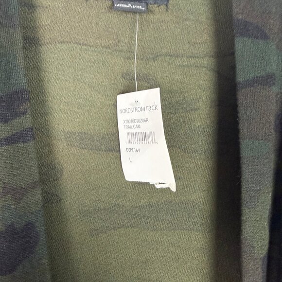 NWT Sanctuary Camo Print Open Front Long Sleeve Cardigan Sweater Size Large L - Picture 6 of 13